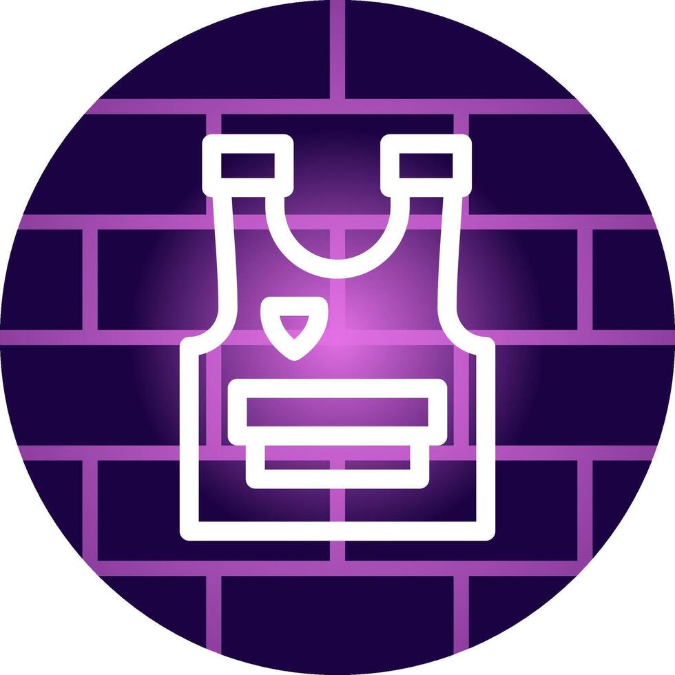 Police Vest Creative Icon Design vector