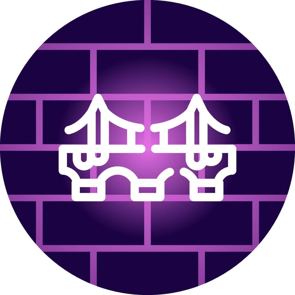 Bridge Creative Icon Design vector