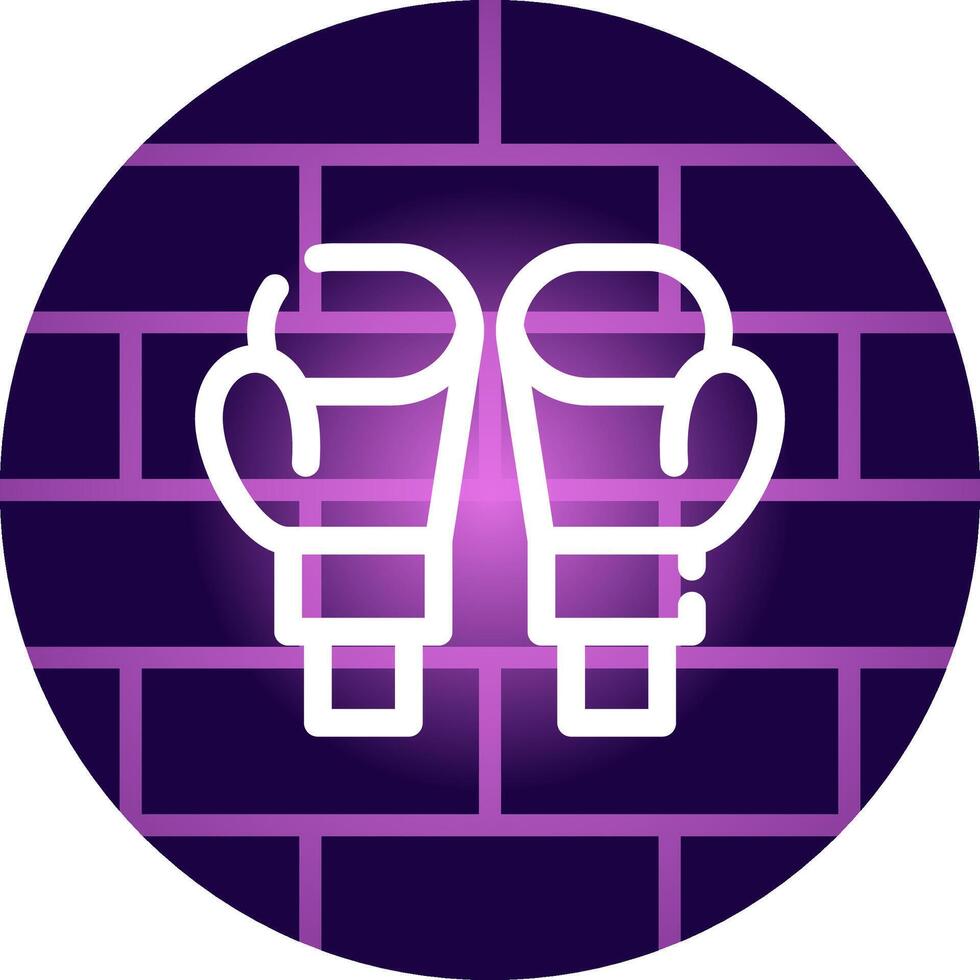 Boxing Gloves Creative Icon Design vector