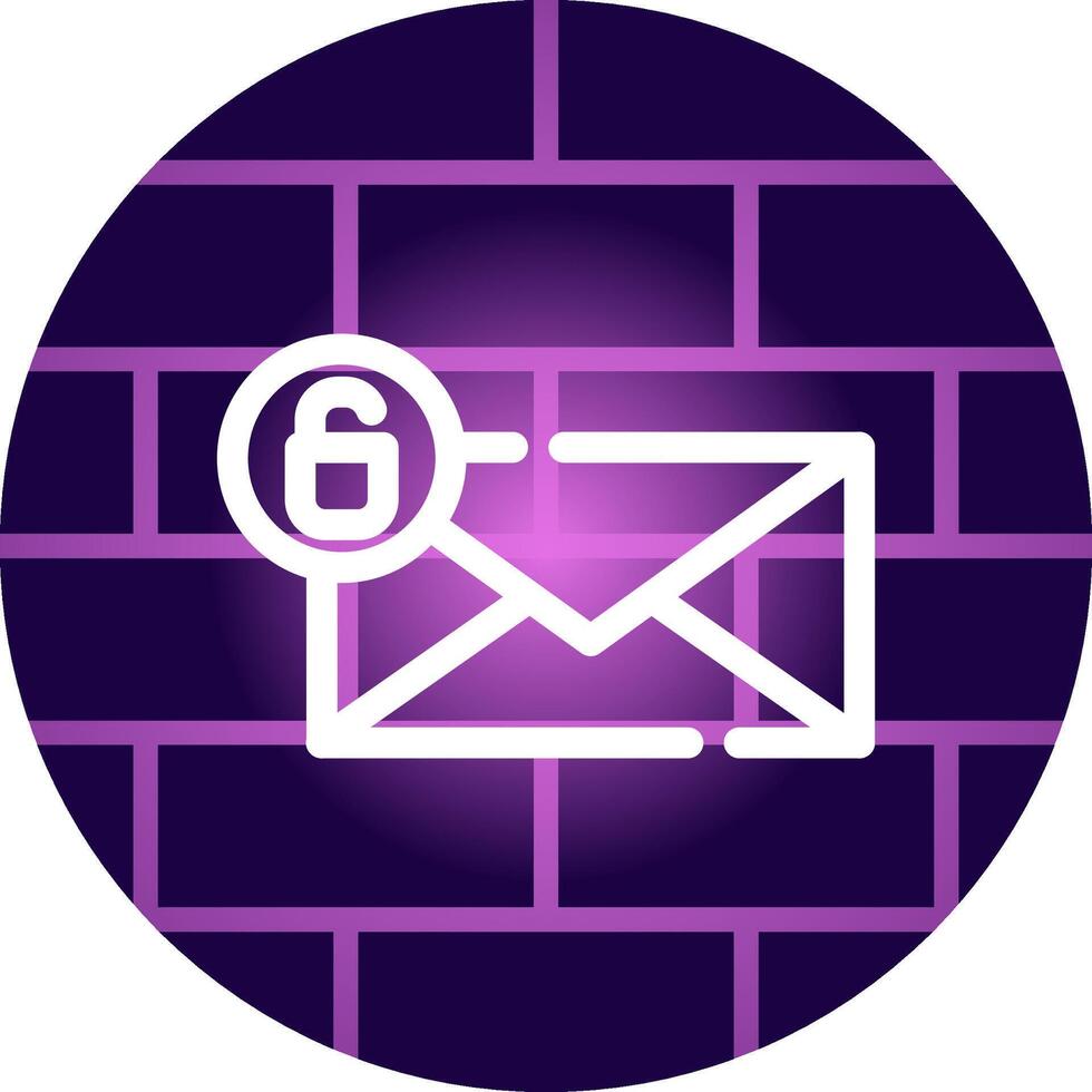 Unlock Email Creative Icon Design vector