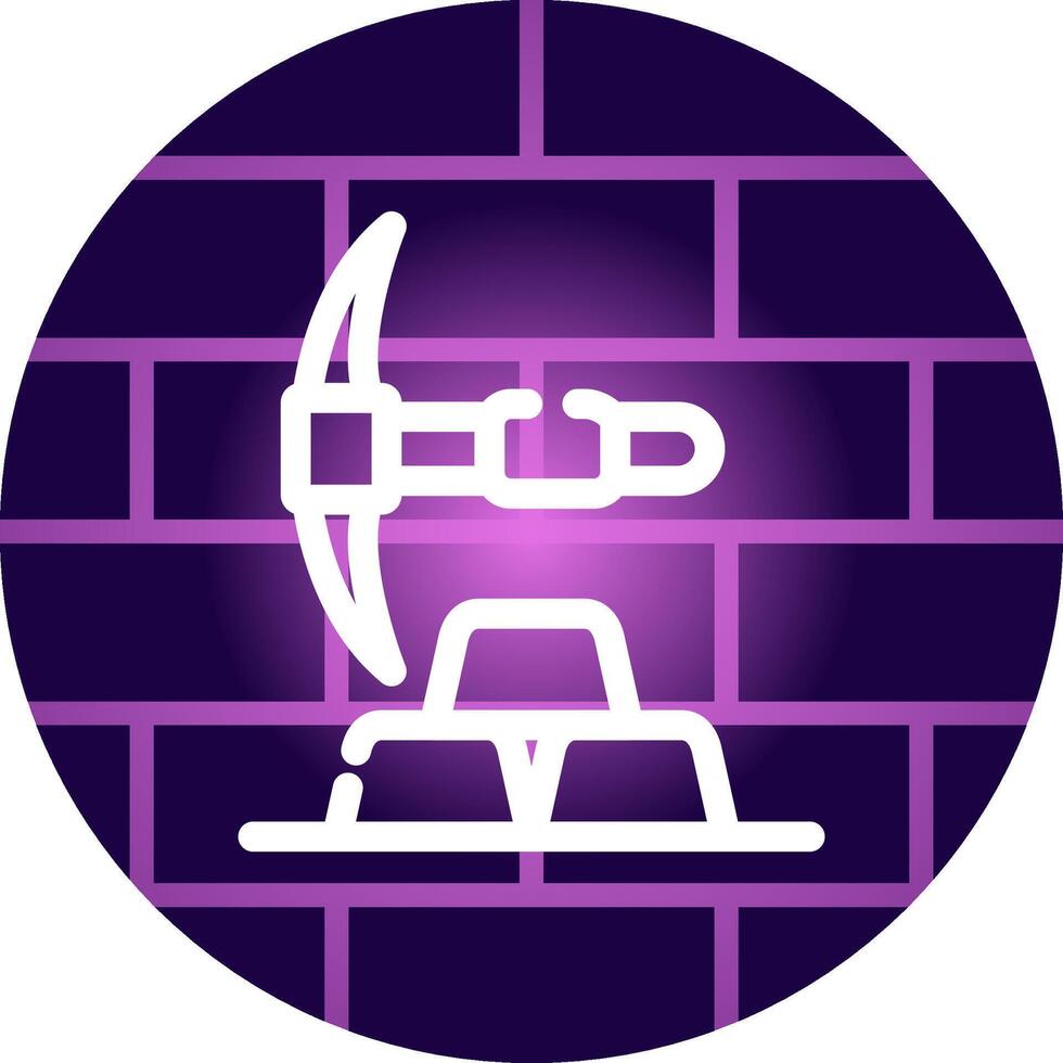 Gold Mine Creative Icon Design vector