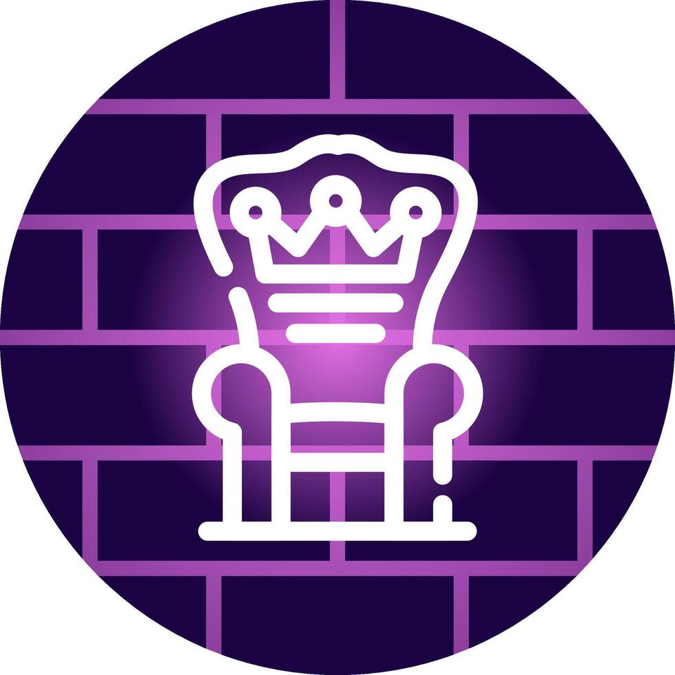 Throne Creative Icon Design vector
