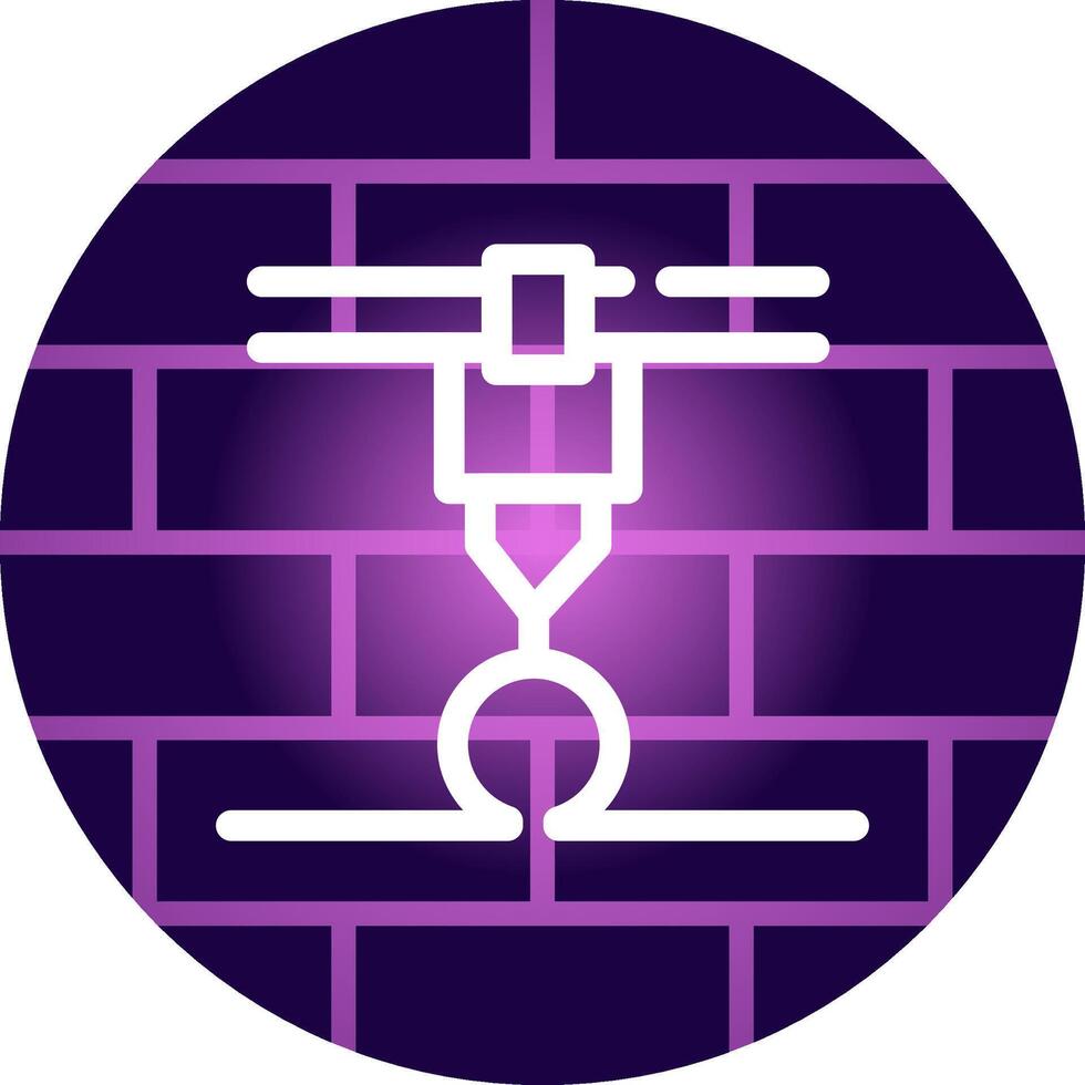 3d Printer Creative Icon Design vector