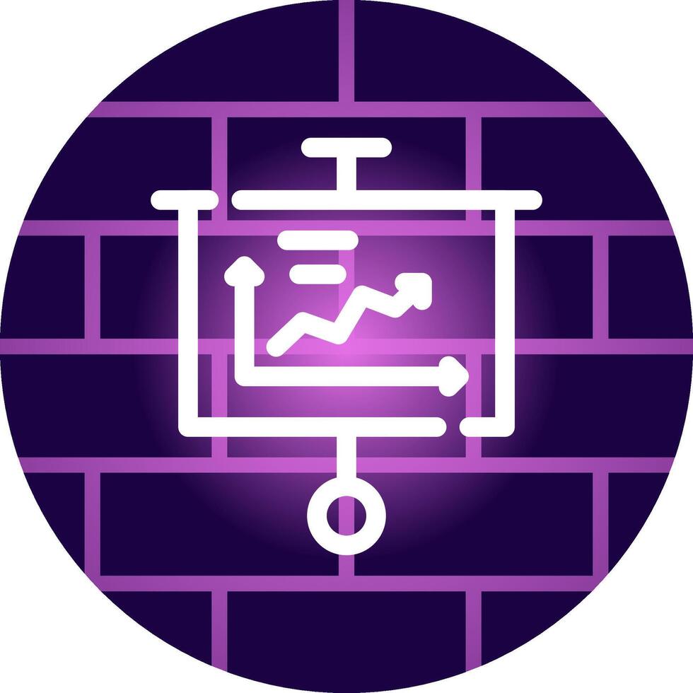 Line Neon Wall Design vector