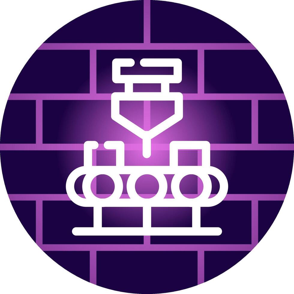 Conveyor Belt Creative Icon Design vector