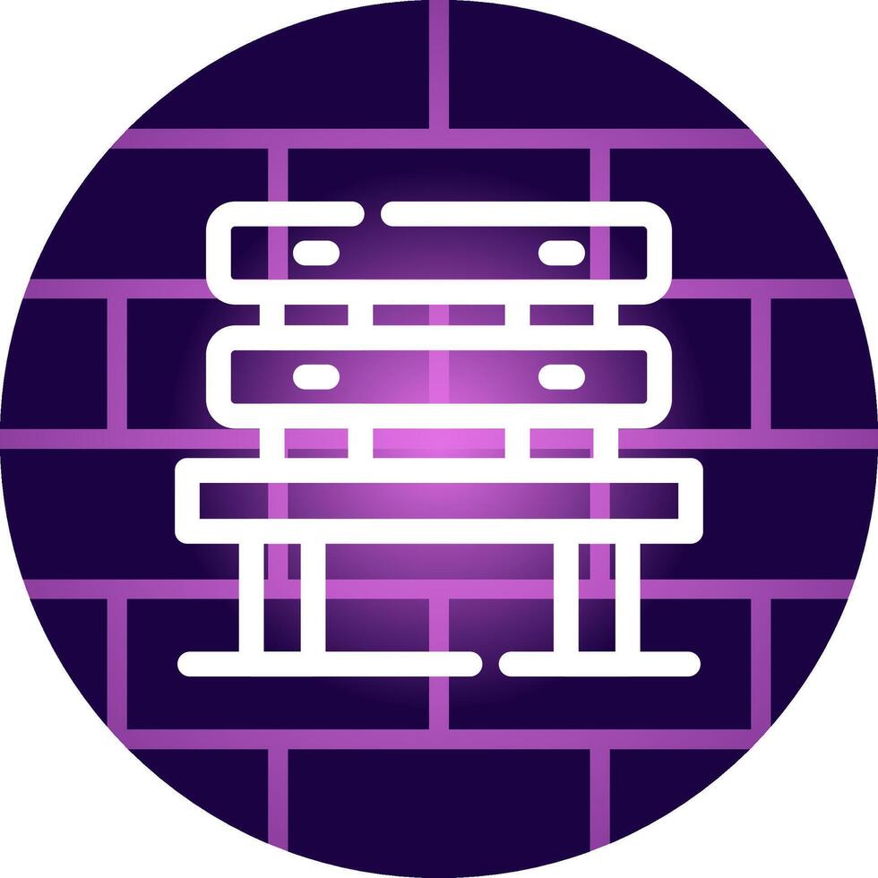 Bench Creative Icon Design vector