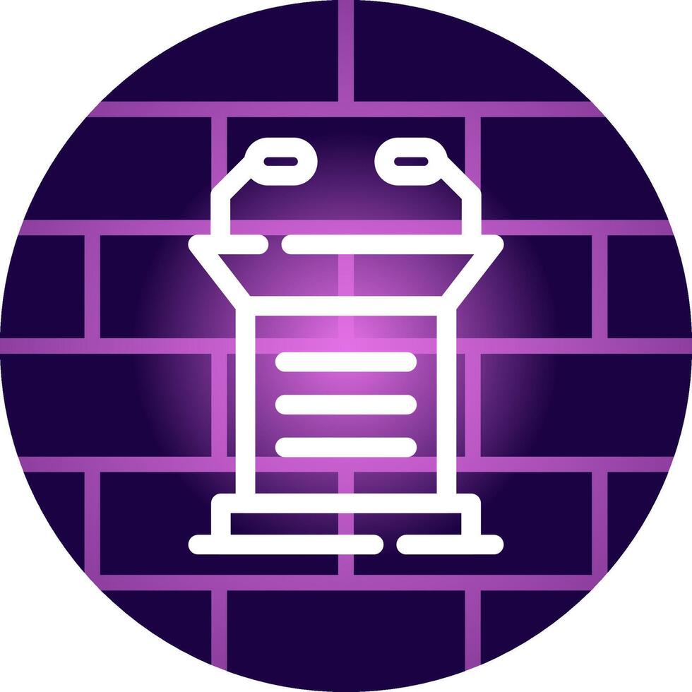 Lectern Creative Icon Design vector