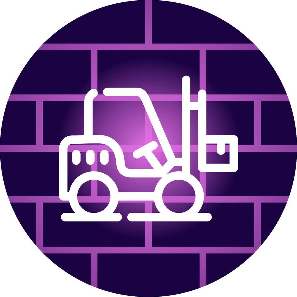 Forklift Creative Icon Design vector