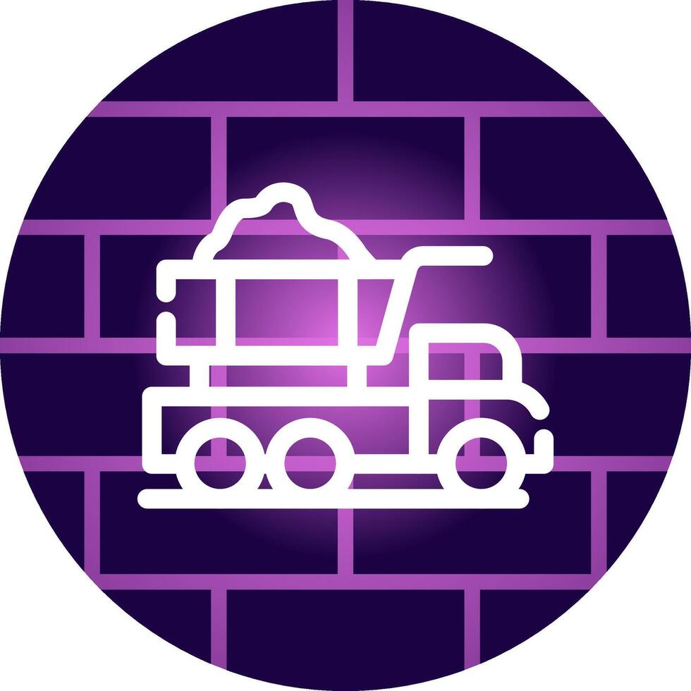 Dump Truck Creative Icon Design vector