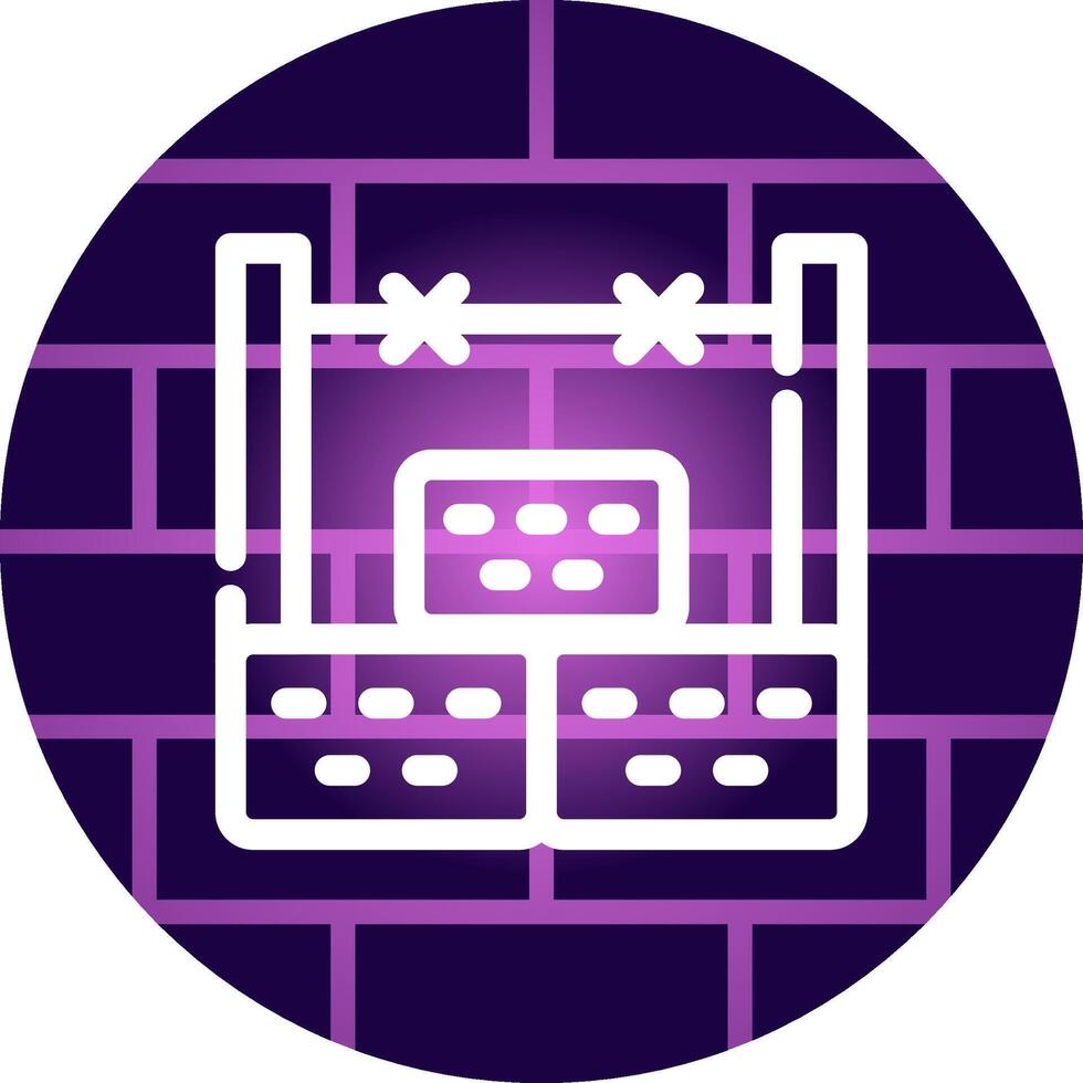 Barricade Creative Icon Design vector