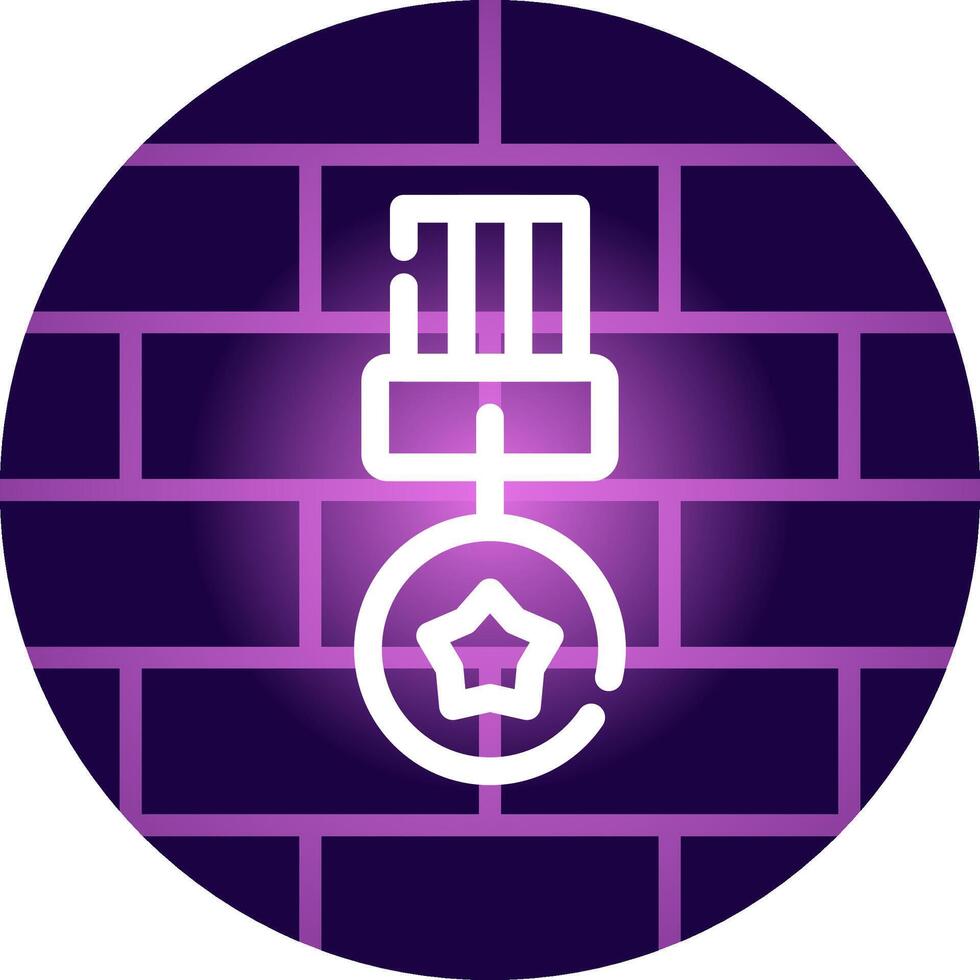 Line Neon Wall Design vector