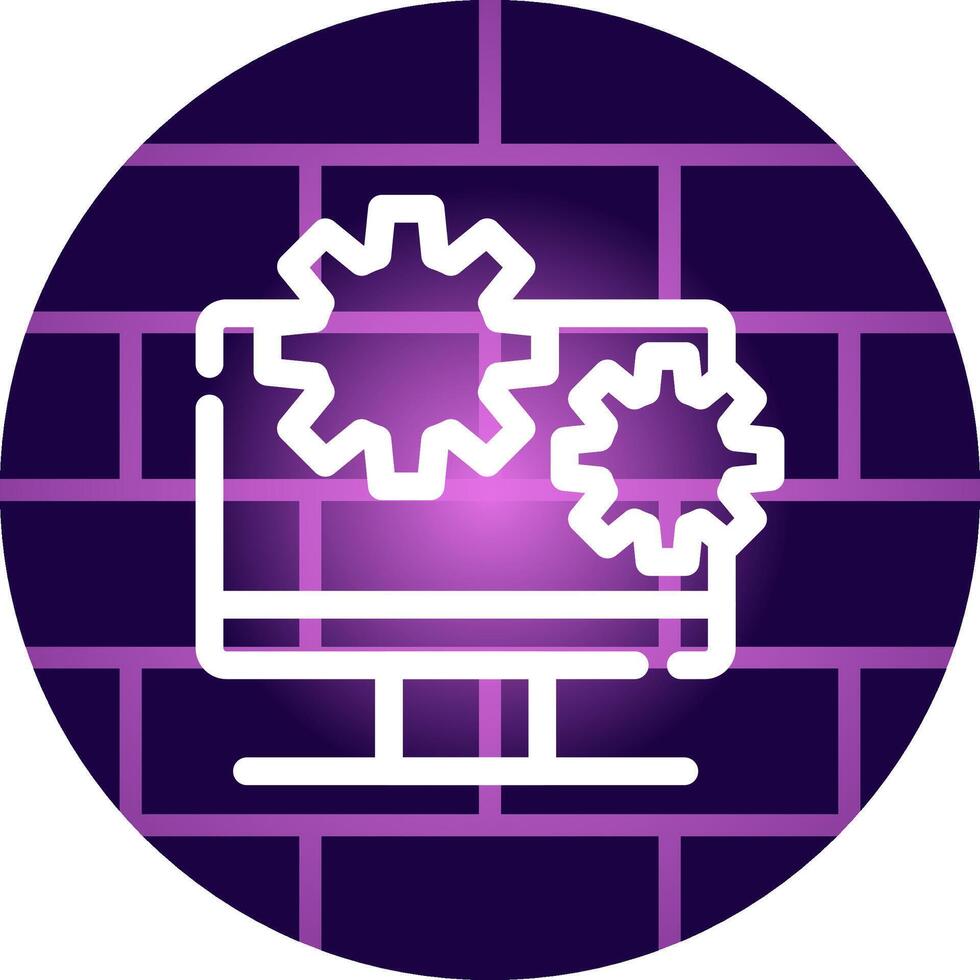 Line Neon Wall Design vector