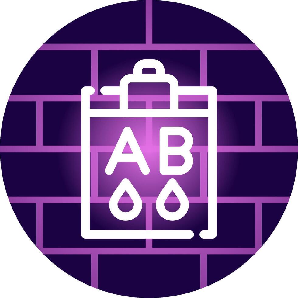 Blood Type Ab Creative Icon Design vector