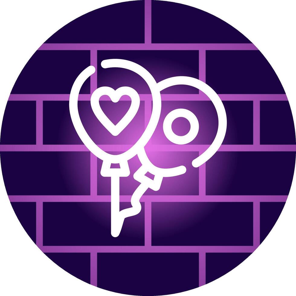 Line Neon Wall Design vector