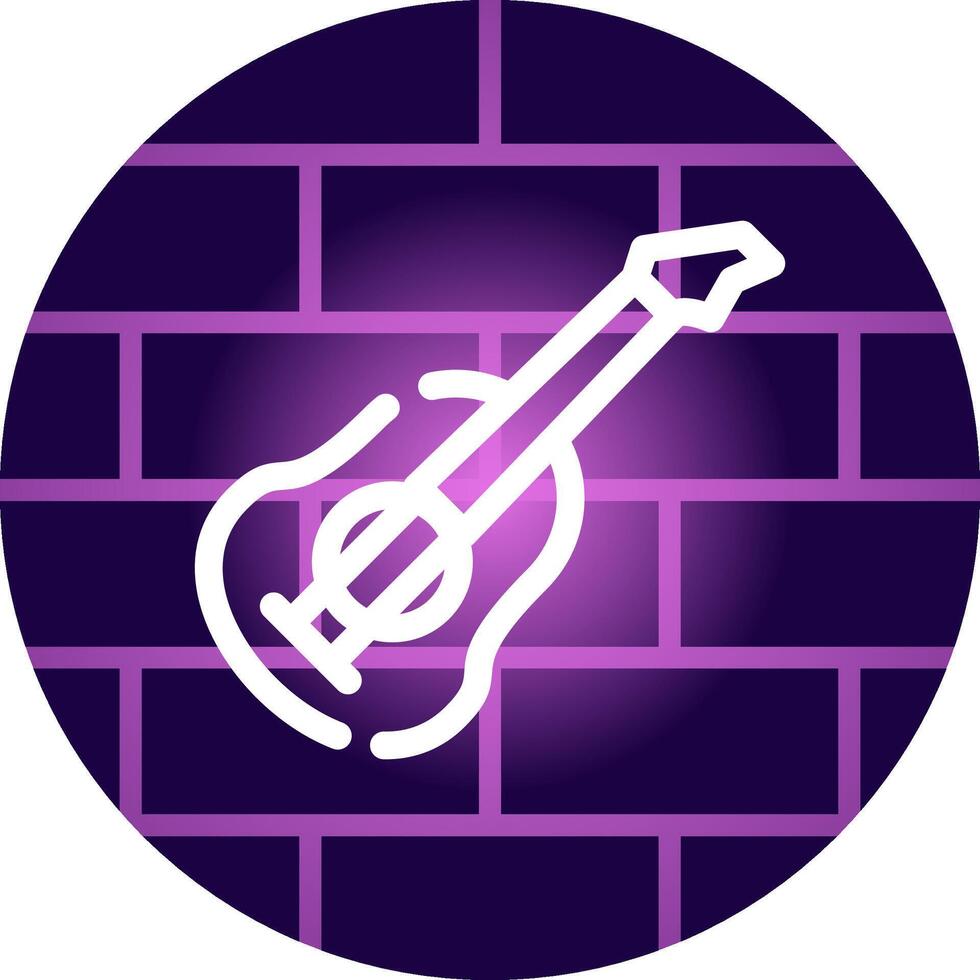 Guitar Creative Icon Design vector