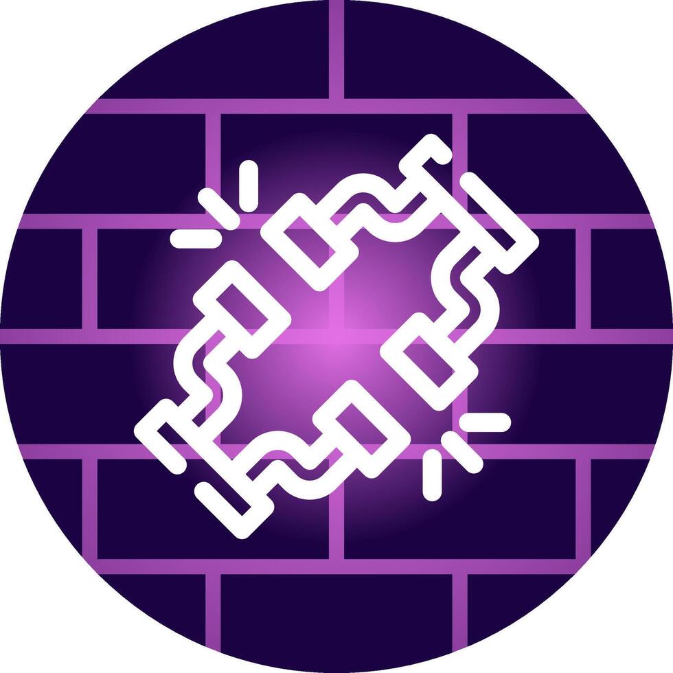 Broken Wire Creative Icon Design vector