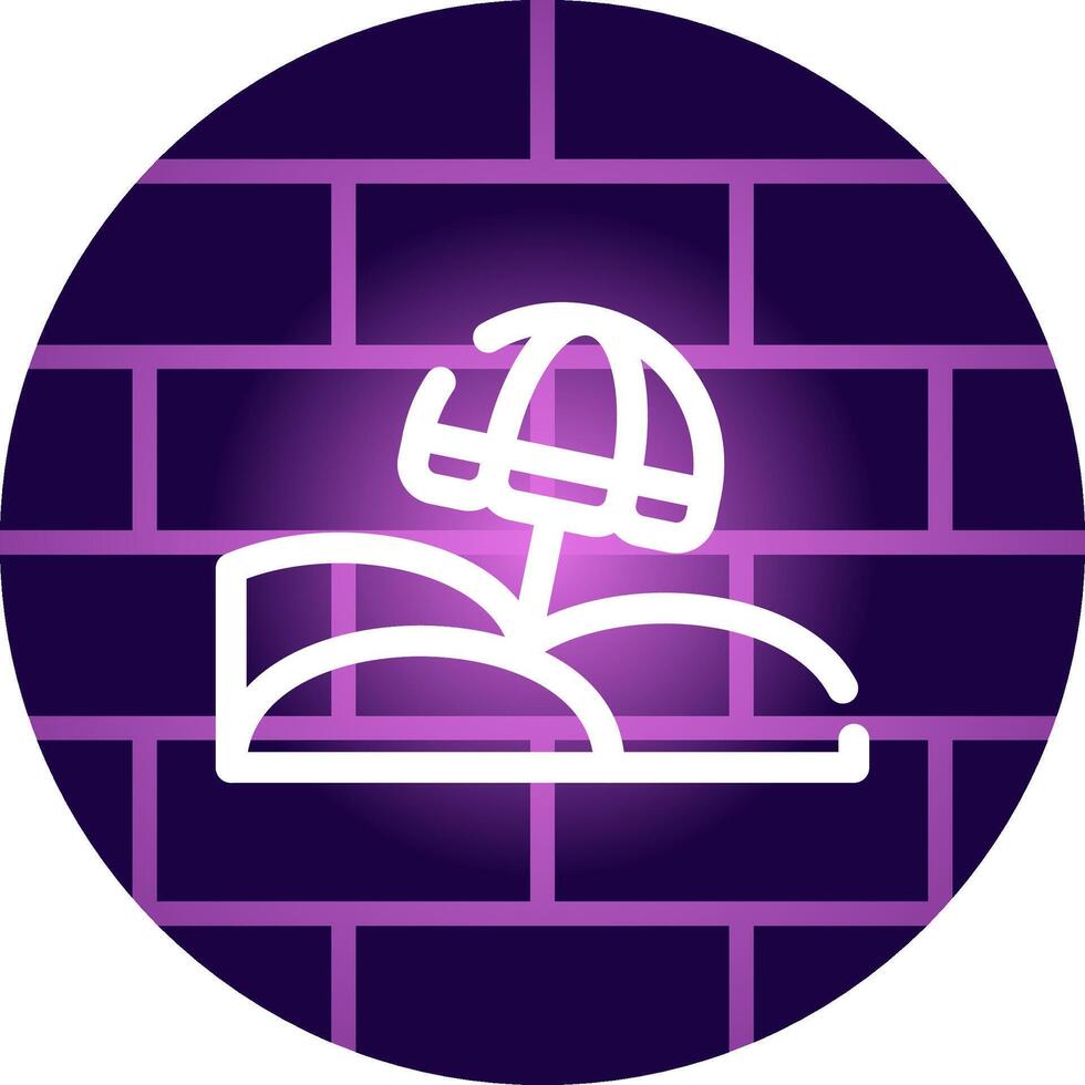 Line Neon Wall Design vector