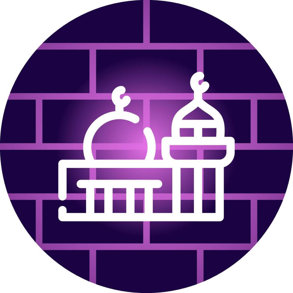 Mosque Creative Icon Design vector