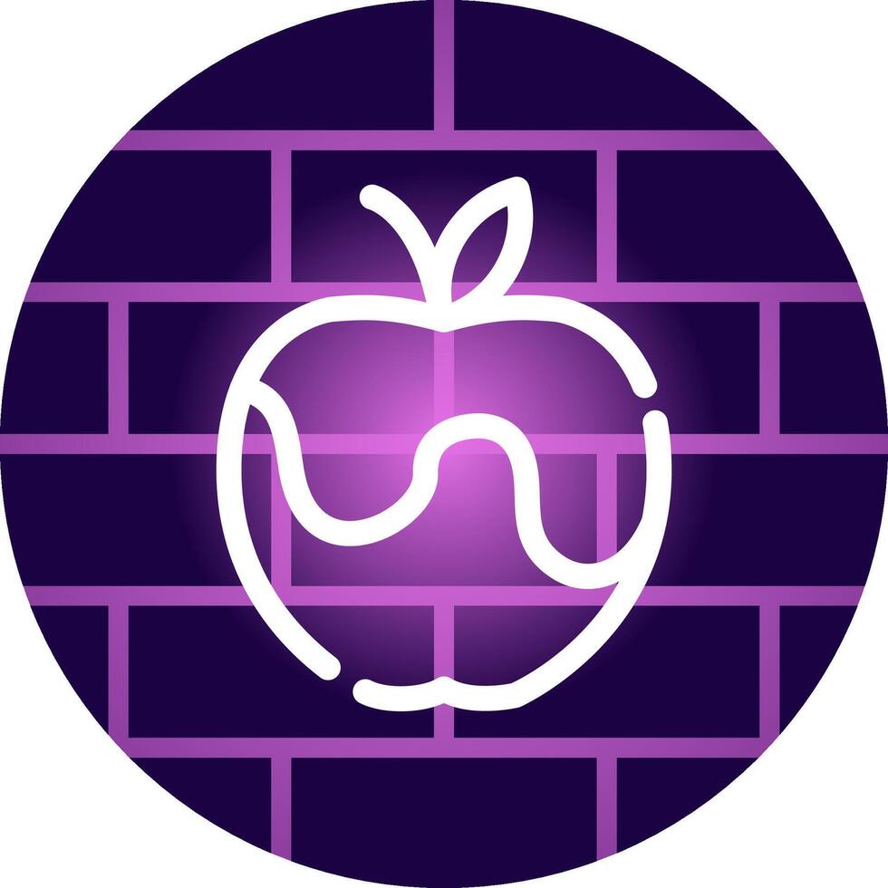 diseño de icono creativo de manzana vector