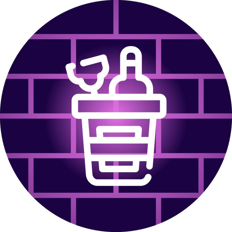 Line Neon Wall Design vector