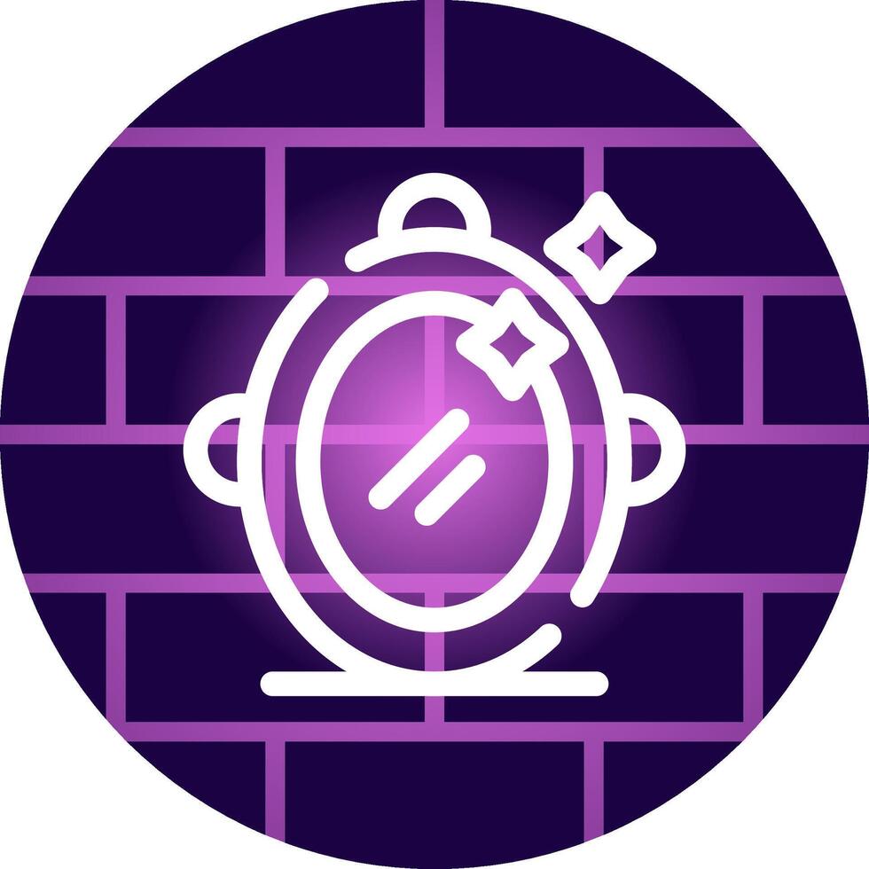 Magic Mirror Creative Icon Design vector