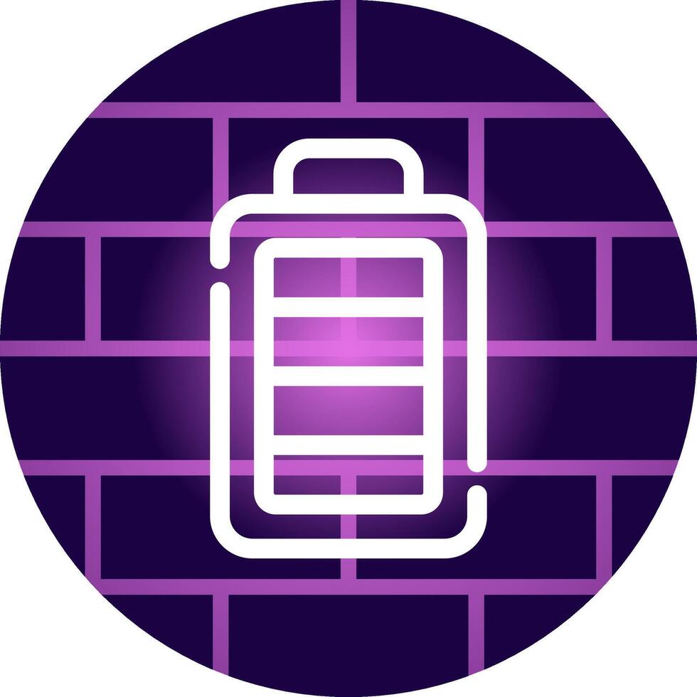 Full Battery Creative Icon Design vector