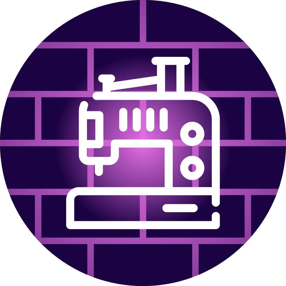 Sewing Machine Creative Icon Design vector