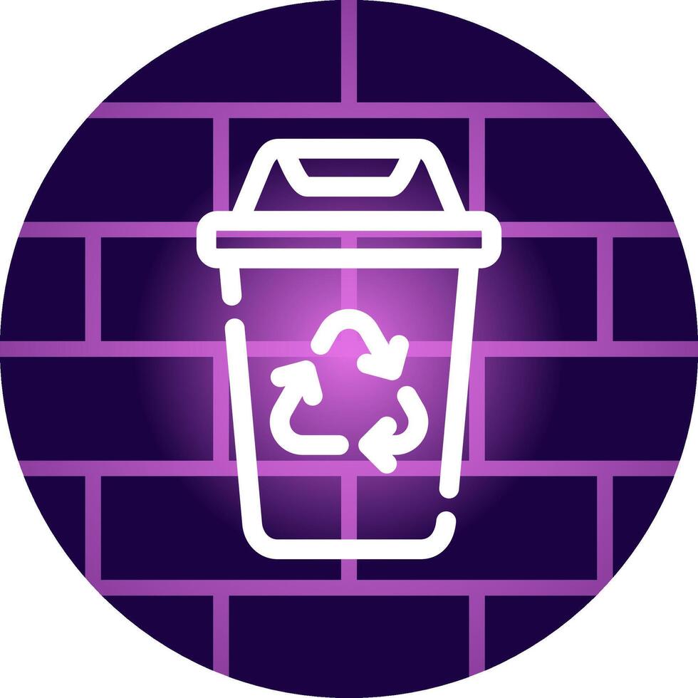 Recycling Bin Creative Icon Design vector