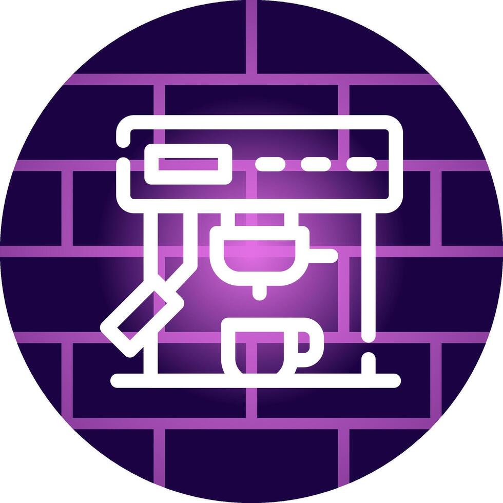 Coffee Machine Creative Icon Design vector