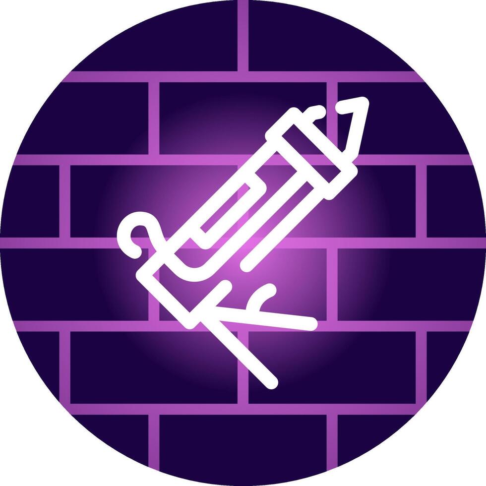 Caulk Gun Creative Icon Design vector