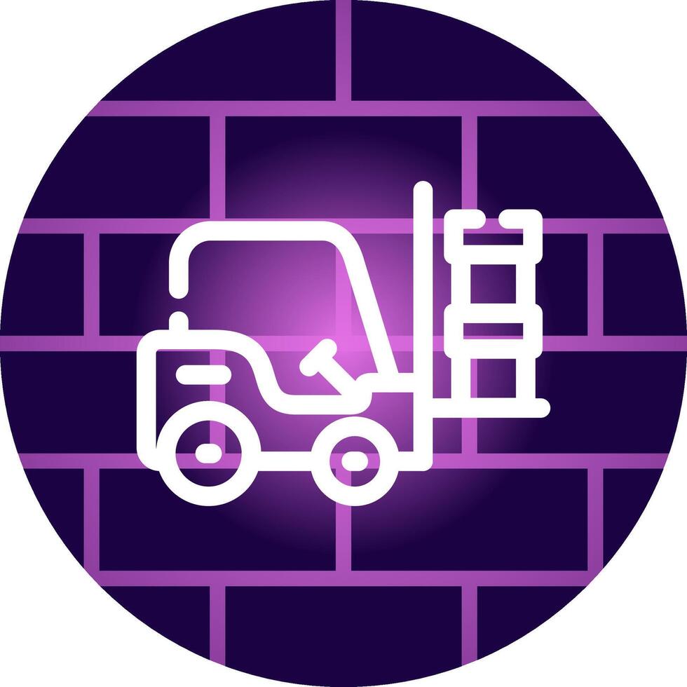 Forklift Creative Icon Design vector