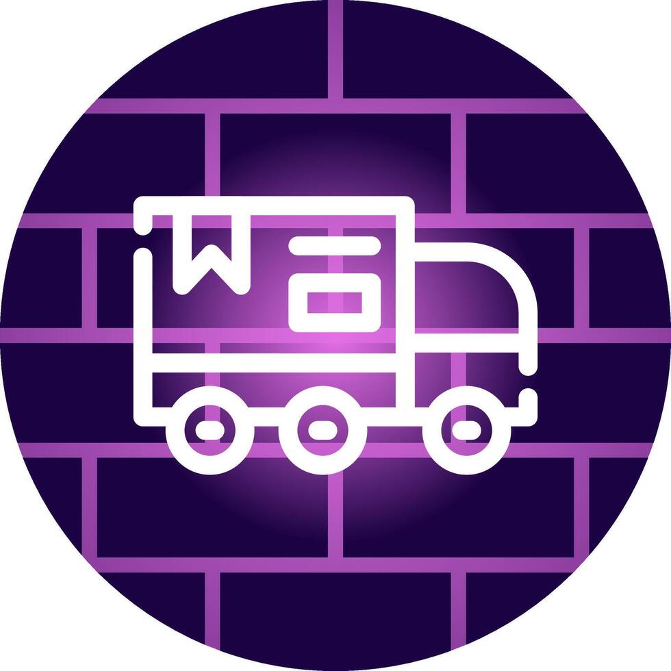 Delivery Truck Creative Icon Design vector