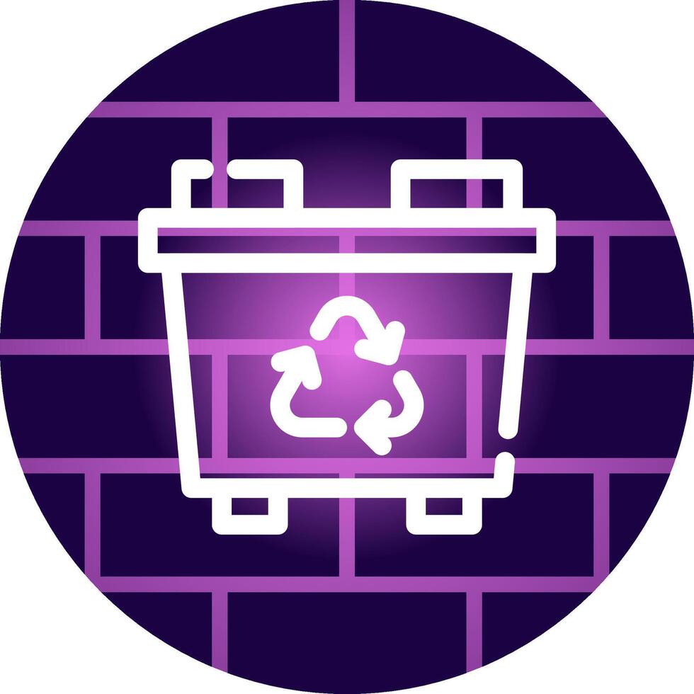 diseño de icono creativo de papelera de reciclaje vector