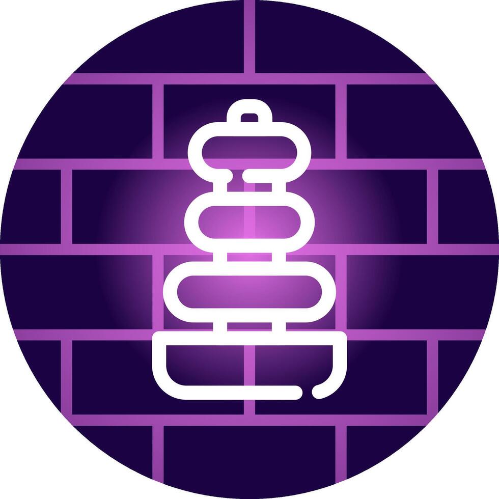 Line Neon Wall Design vector