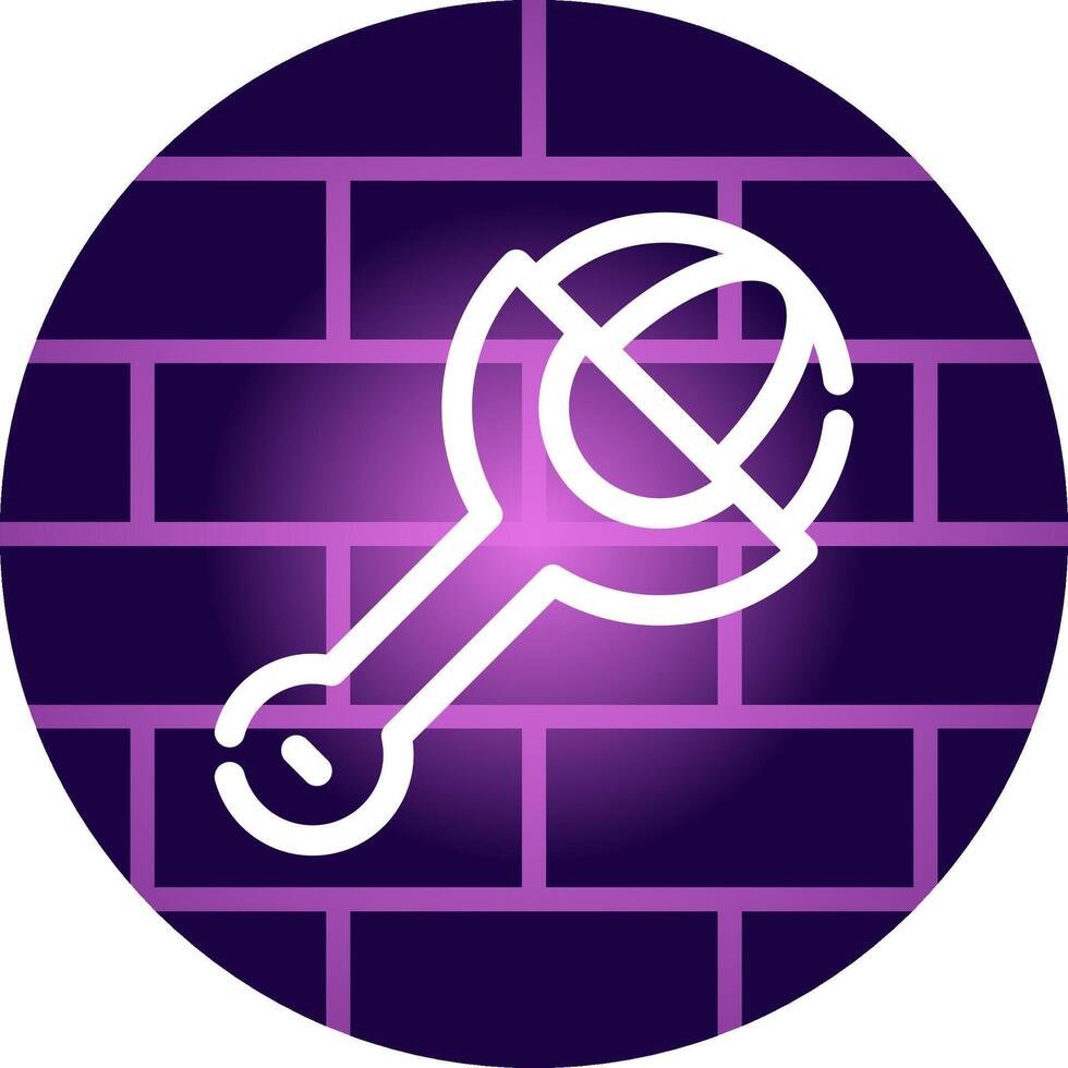 Line Neon Wall Design vector