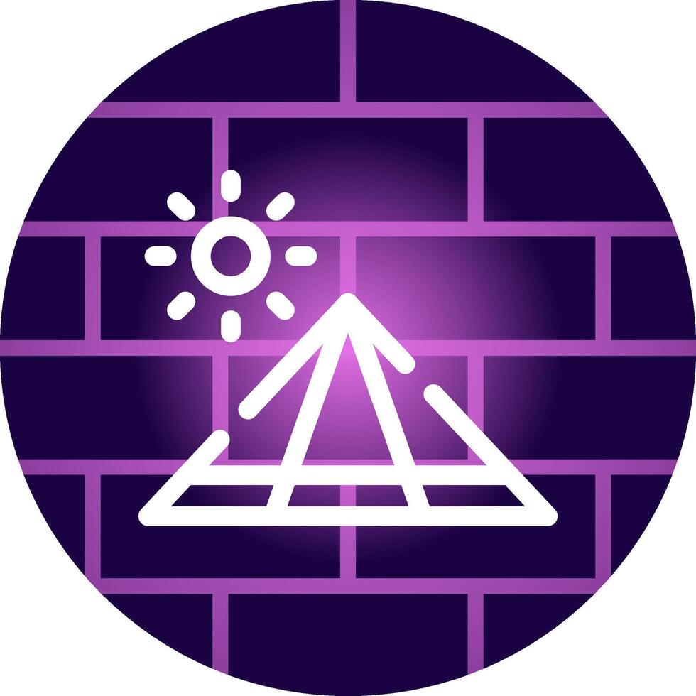 Pyramid Creative Icon Design vector