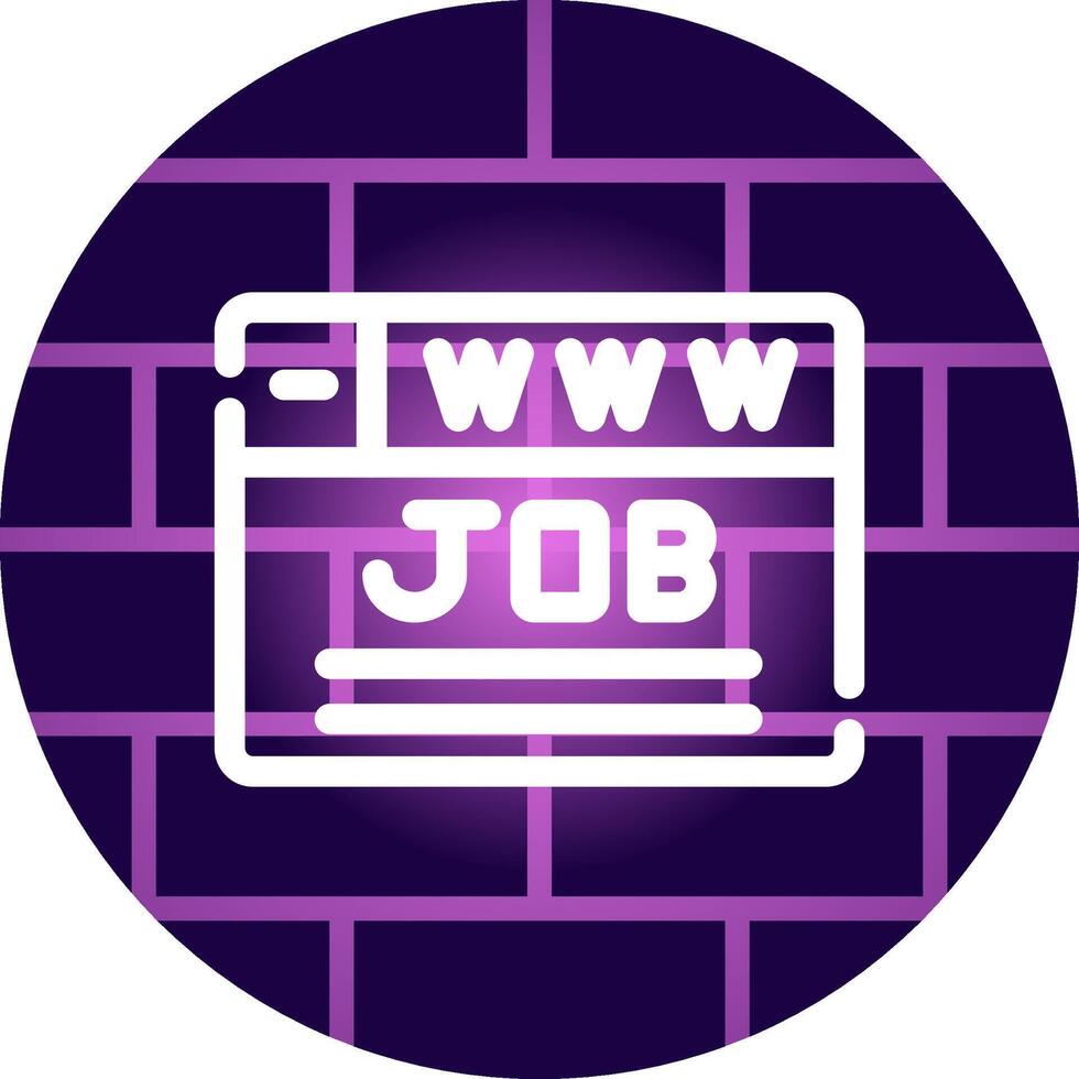 diseño de icono creativo de búsqueda de empleo vector