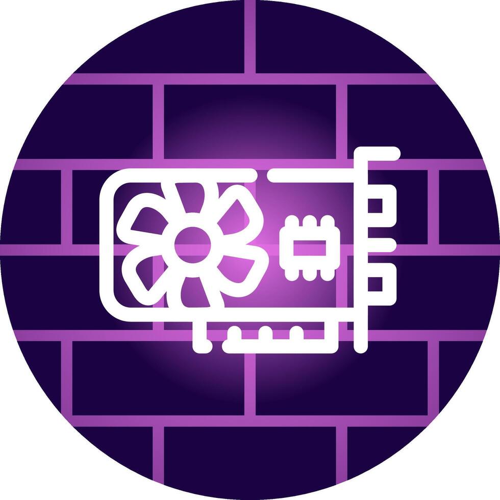 Graphic Card Creative Icon Design vector