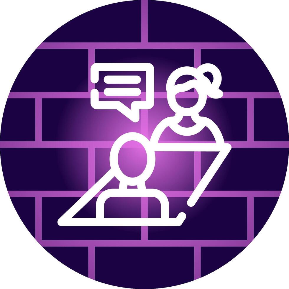 Job Interview Creative Icon Design vector