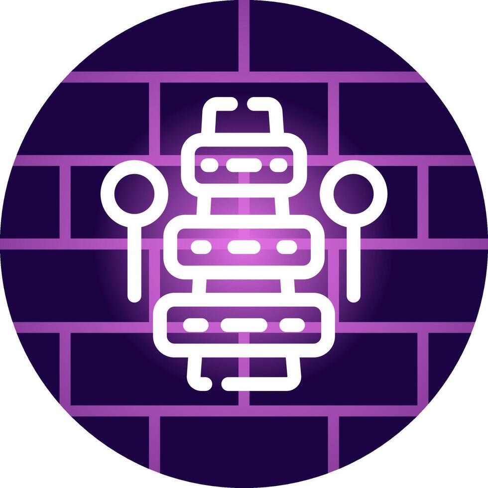 Line Neon Wall Design vector