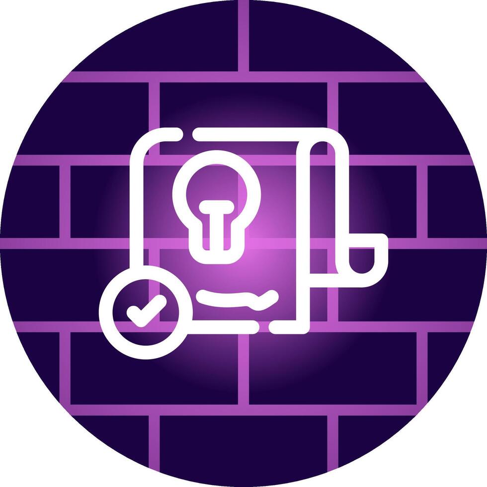 Patent Creative Icon Design vector
