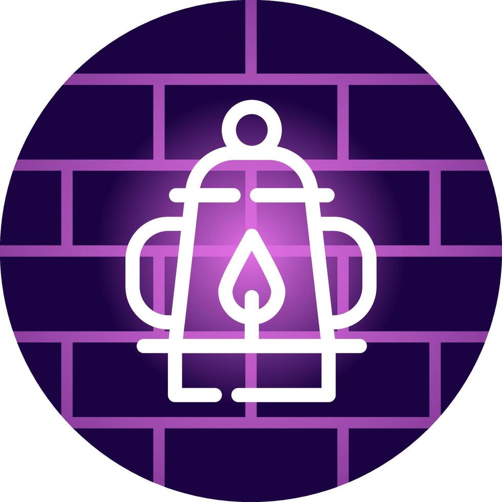 Oil Lamp Creative Icon Design vector