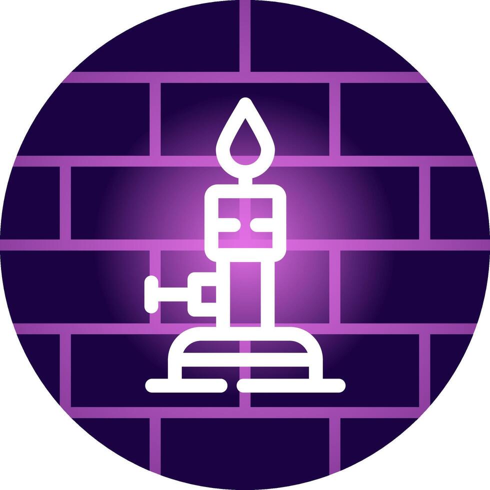 Bunsen Burner Creative Icon Design vector