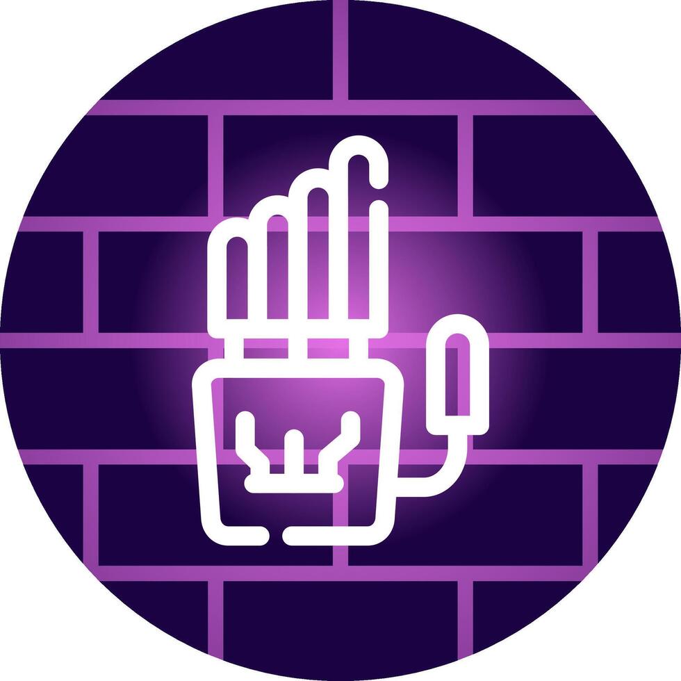 Robot Hand Creative Icon Design vector