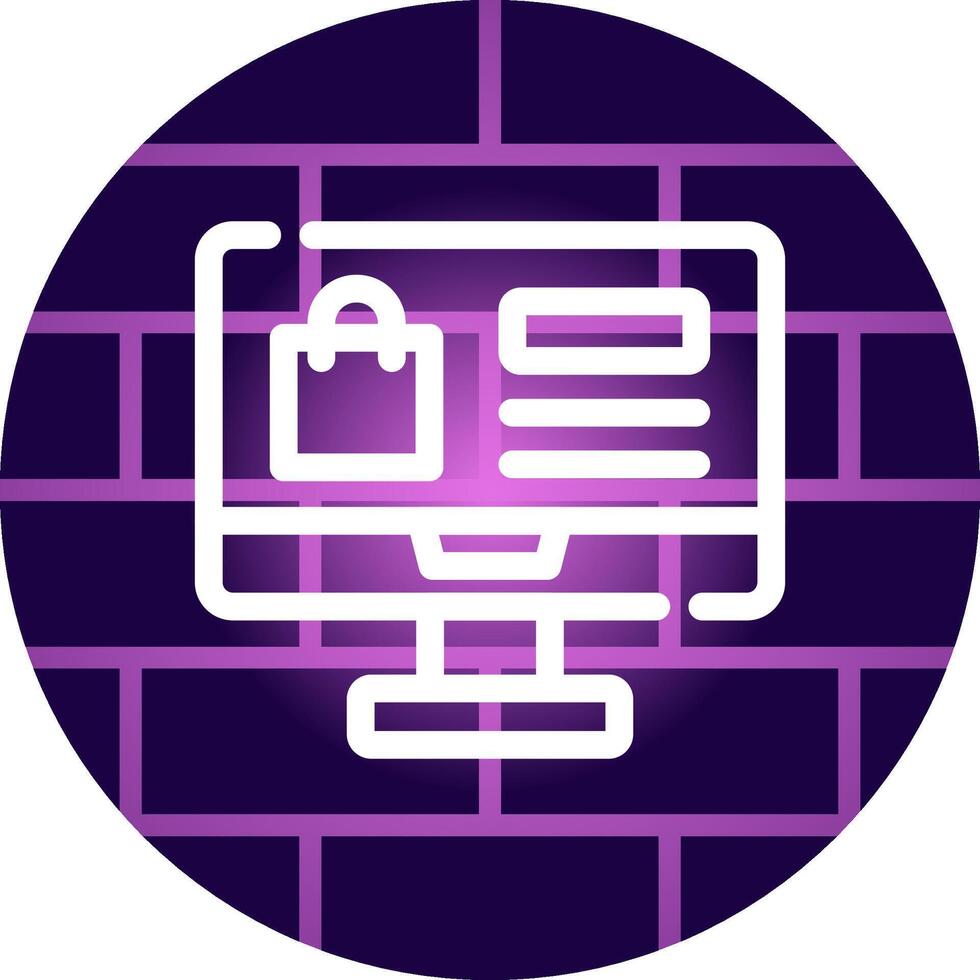 Line Neon Wall Design vector