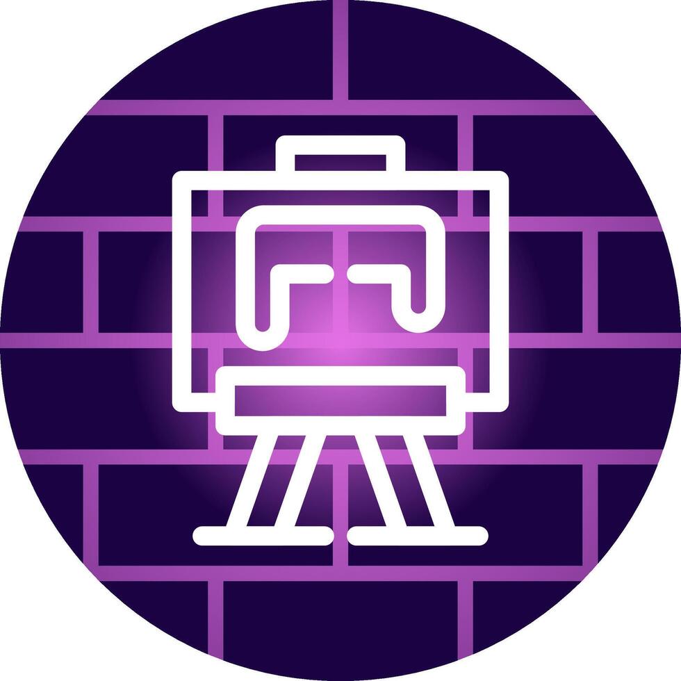 Line Neon Wall Design vector