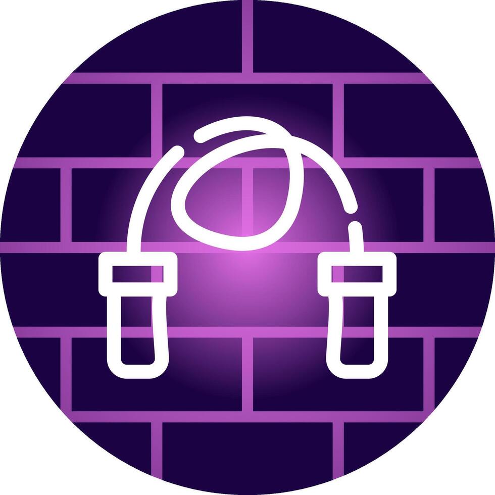 Skipping Rope Creative Icon Design vector
