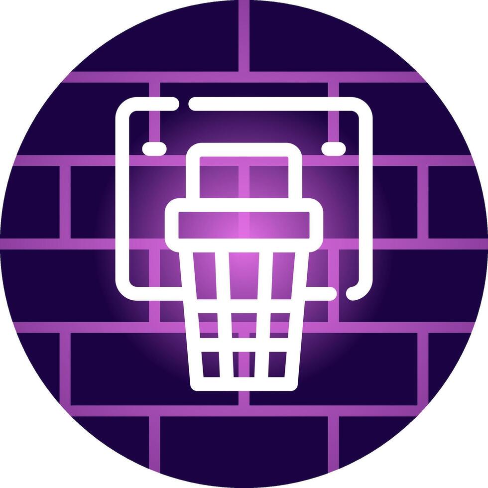 Line Neon Wall Design vector