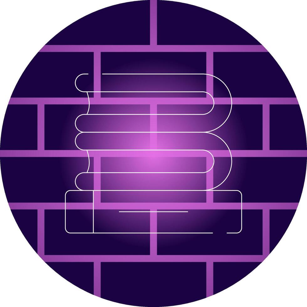 Line Neon Wall Design vector