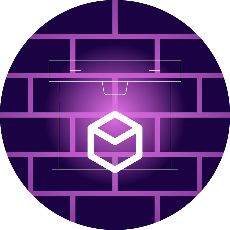3D Printing Creative Icon Design vector